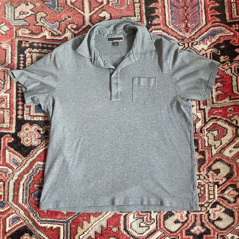 Michael Kors Gray Crew Neck Polo